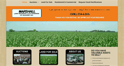 Desktop Screenshot of marshallauction.com
