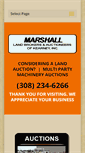 Mobile Screenshot of marshallauction.com
